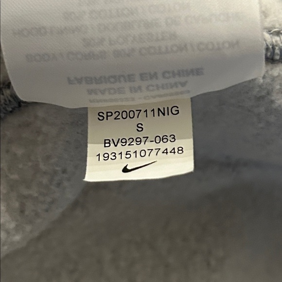 Nike Kyrie Irving Pullover Hoodie Men's Grey Red Zipper Small - Picture 7 of 9